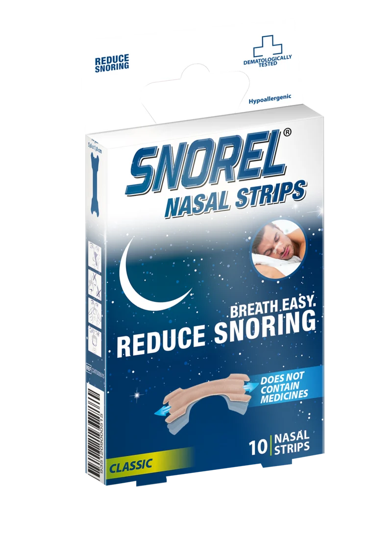 SNOREL Snoring Relief Strips 10s