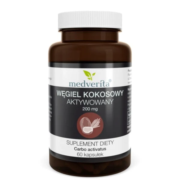 Medverita Aktivierte Kokosnuss-Kohle 120 k