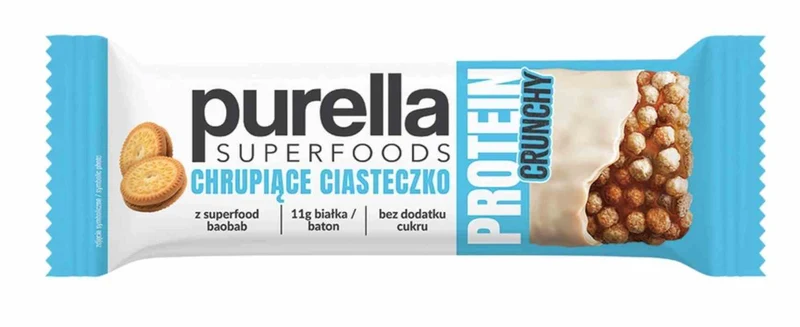 Purella Superfoods Proteinriegel knuspriger Keks 45g