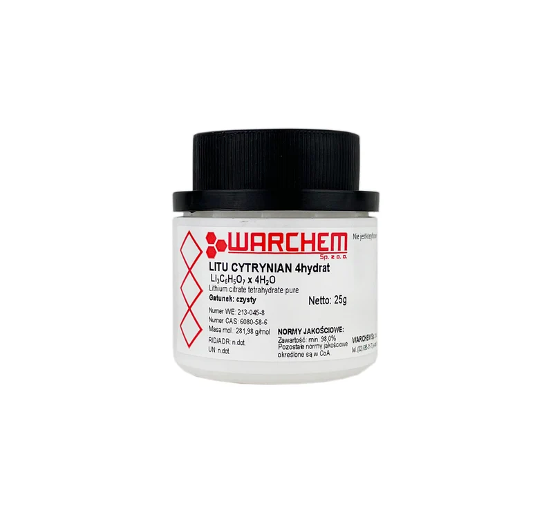 Lithiumcitrat-Quadrat - rein 25g WARCHEM