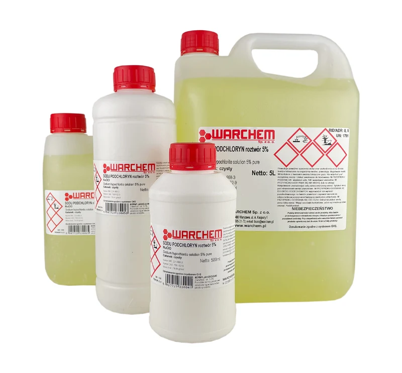 NATRIUMHYPOCHLORIT-Lösung 5 % - rein 500 ml WARCHEM