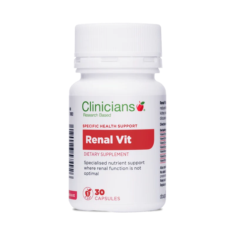 Clinicians Renal Vitamin 30 Capsules