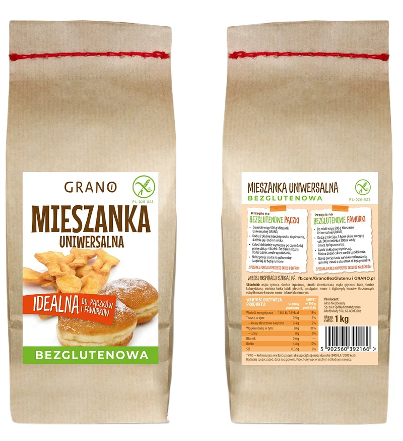 glutenfreie Universalmischung 1 kg - GRANO