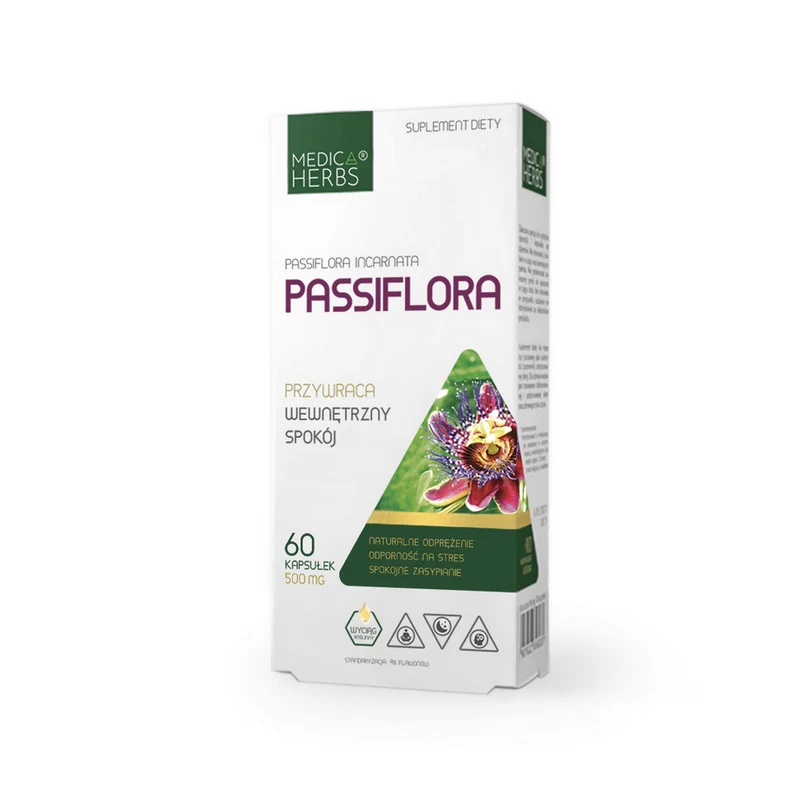 MEDICA HERBS Passiflora 500mg, 60 Kapseln. - Passionsblume
