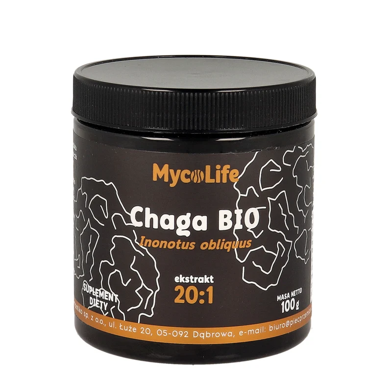 Chaga-Pilz BIO-Extrakt 20:1 100g MYCOLIFE