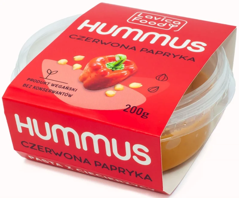 RED PAPER HUMMUS 200 g - LAVICA FOOD