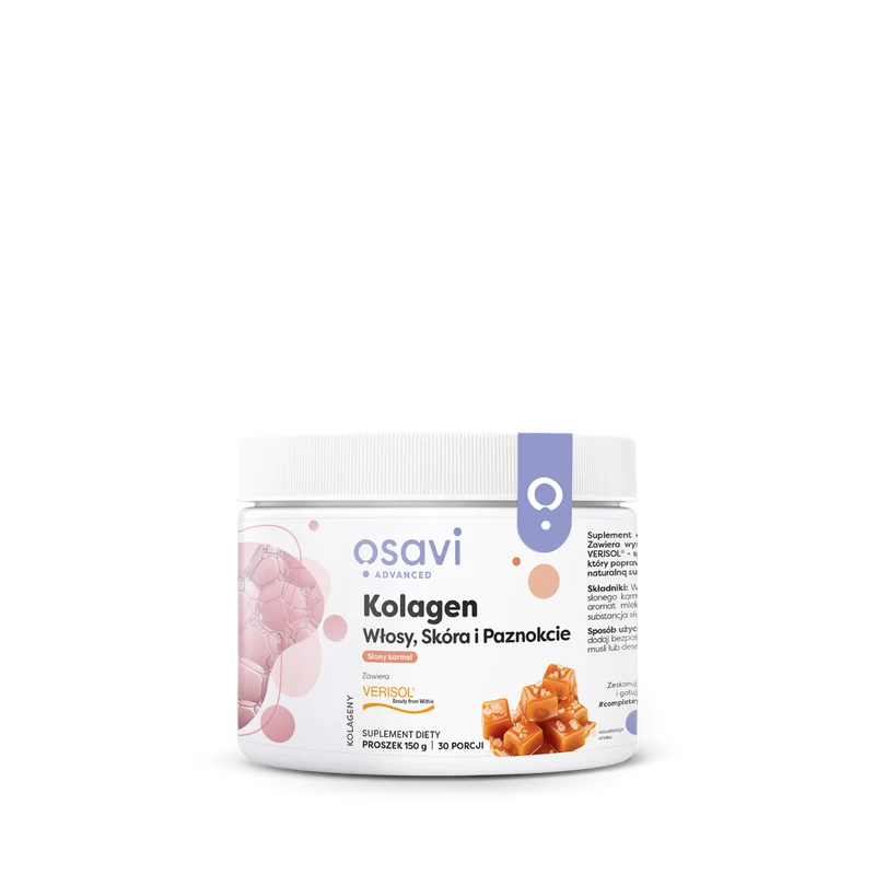 OSAVI Kollagen für Haare, Haut und Nägel - Gesalzenes Karamell (150 g)