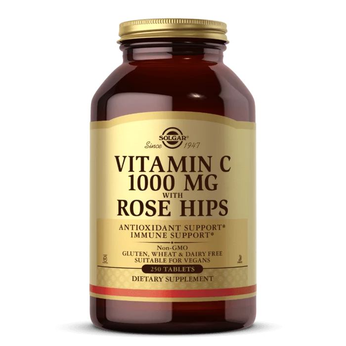 Vitamin C 1000 mg mit Hagebutten (250 Tabletten)