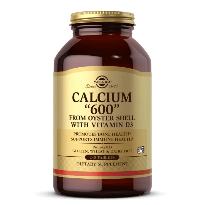 Kalzium "600" aus Austernschale mit Vitamin D3 (240 Tabletten).