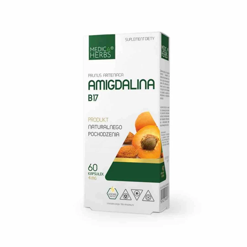 MEDICA HERBS Amigdalin B17 4mg, 60 Kapseln.