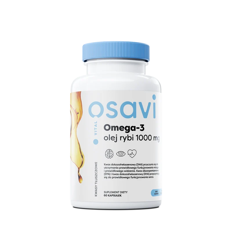 Osavi Omega 3 Fischöl 1000 mg 60 Kapseln Zitronengeschmack