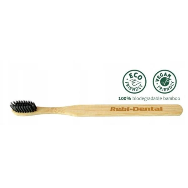 Rebi-Dental weiche Zahnbürste Charcoal