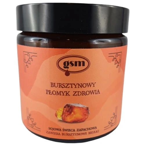 Amber Flame Gesundheit Kerze mit Bernstein