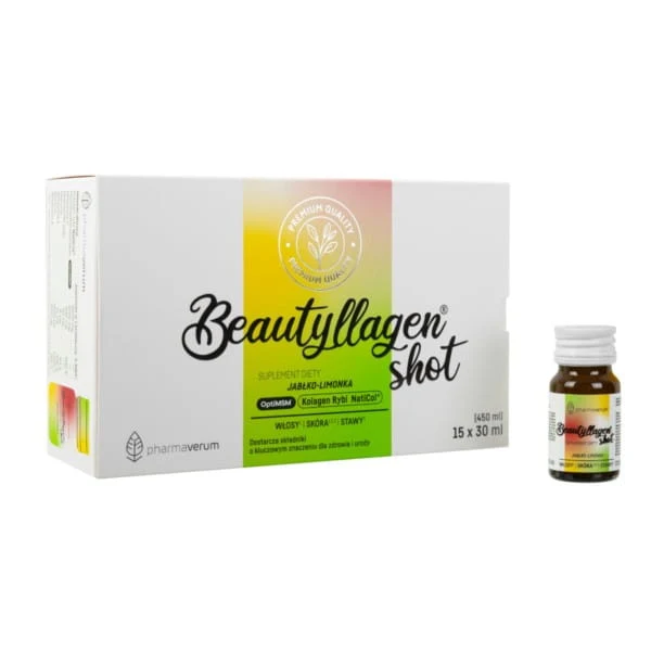 Beautyllagen Shot Kollagen 15x30 ml Apfel-Limette