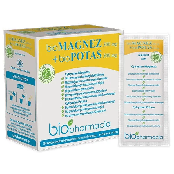 Biopharmacia bioMagnesium 300 mg + bioKalium 300 mg