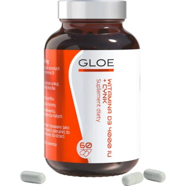 Gloe Vitamin D3 4000 + Zink 60 k