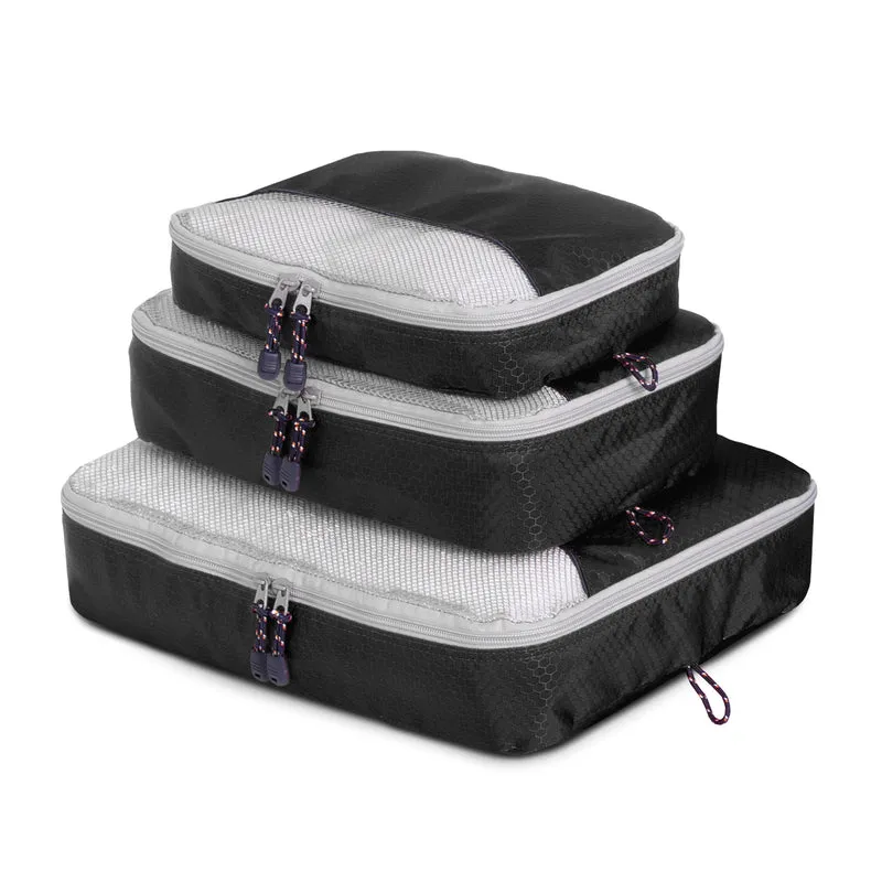 Globite 3 Piece Packing Cubes - Black