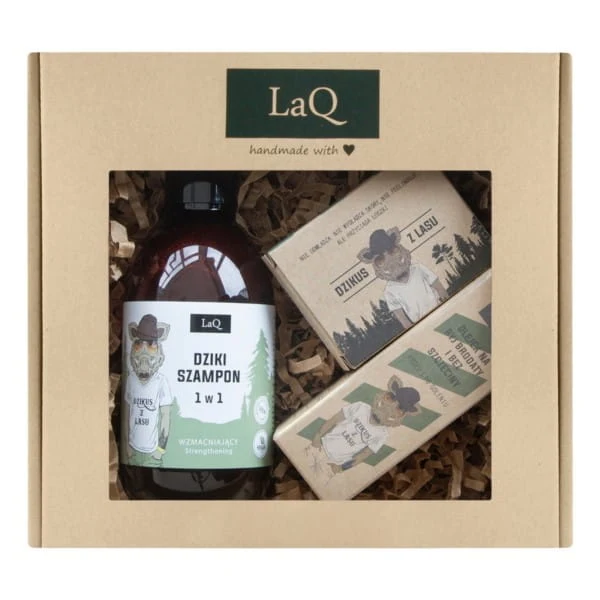 LAQ Wildschwein Kit Shampoo Bartöl Seife