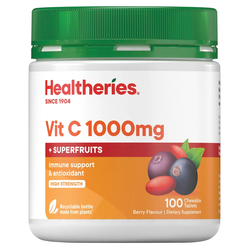Healtheries Vit C 1000mg+ SuperFruit 100 Tablets