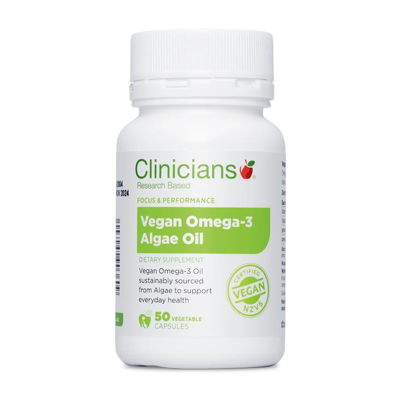 Clinicians Vegan Omega-3 Algae Oil 50 Capsules