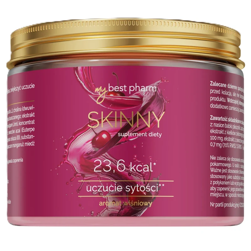 MyBestPharm MyBestSkinny Pulver 222 g mit Kirschgeschmack