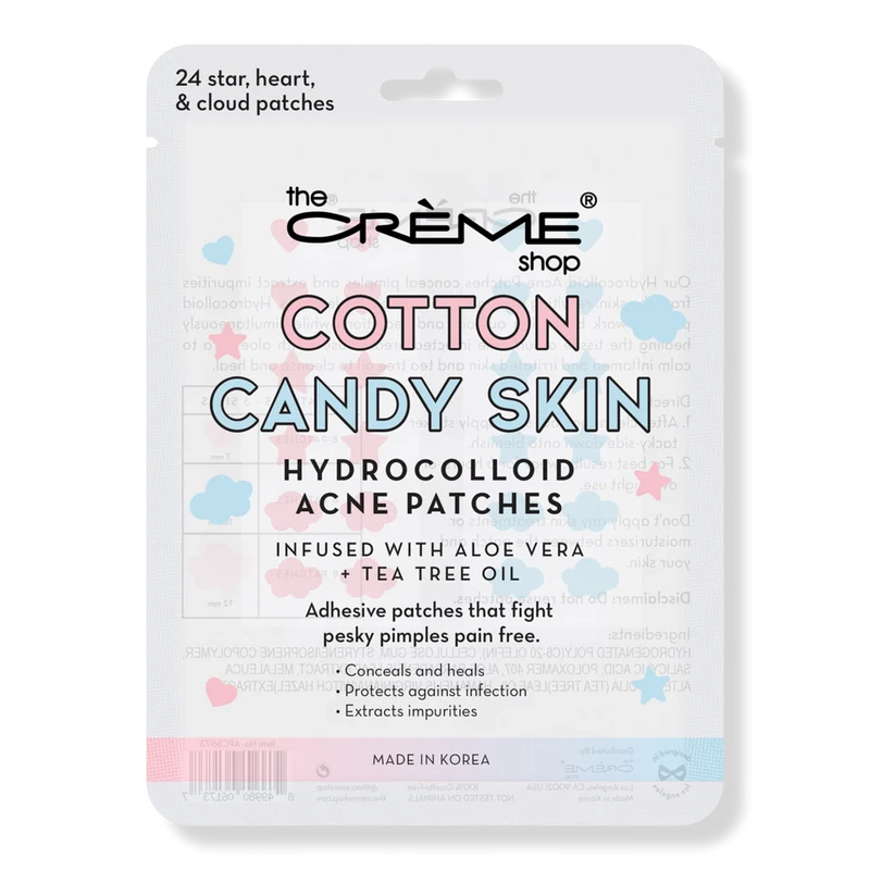 The Creme Shop Acne Patch Cotton Candy Skin 24 Pack → The Creme Shop Cotton Candy Skin Acne Patches 24 Pack
