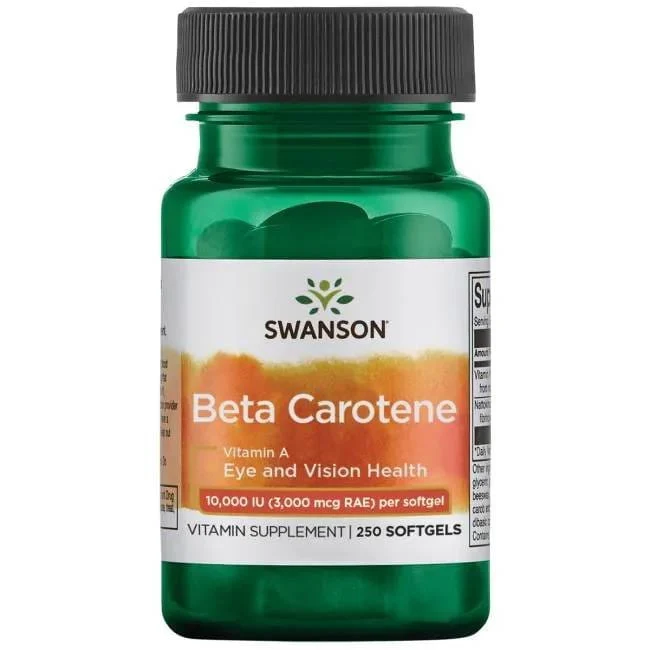 SWANSON Beta-Carotin 10.000IU - Beta-Carotin (250 Kapseln).