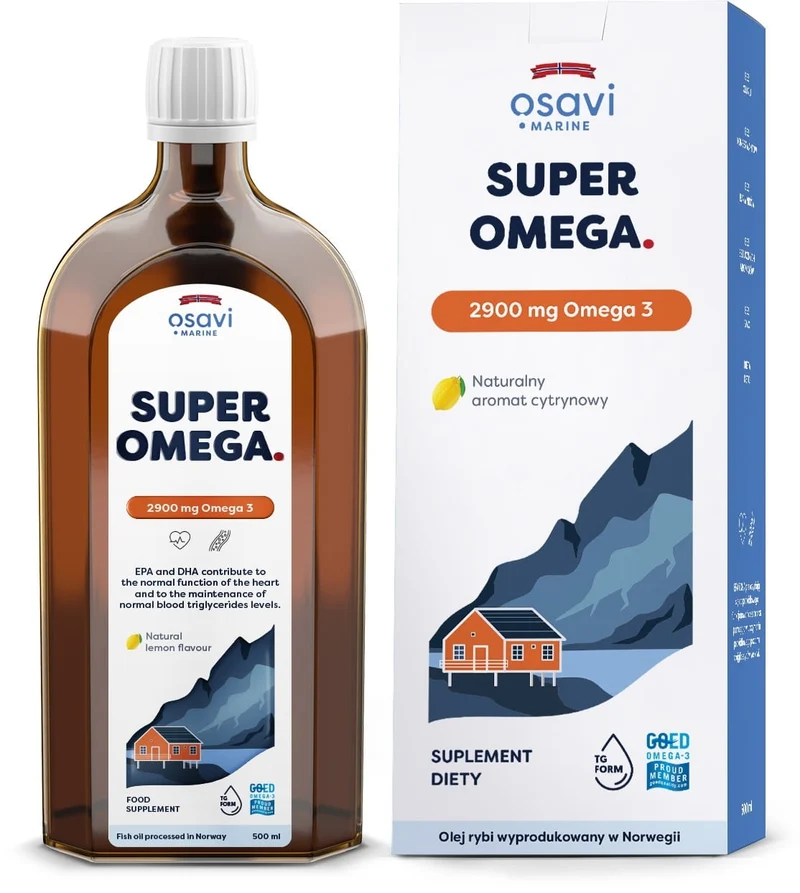 OSAVI Super Omega, 2900 mg - Zitronengeschmack (500 ml)