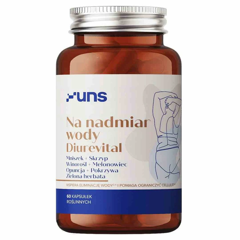 UNS für überschüssiges Wasser DIUREVITAL 60 Vegi-Kapseln