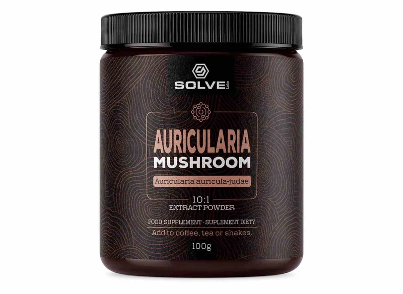 SolveLabs Auricularia (Holunder) 10:1 Pilz-Pulver 100g