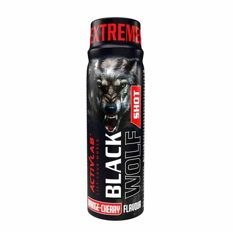 Activlab Black Wolf Shot 80 ml Flasche, Geschmack: Orange und Kirsche