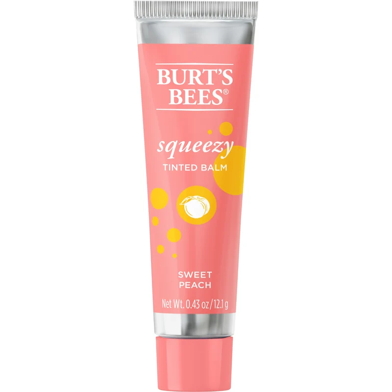 Burt's Bees Squeezy Tinted Lip Balm Sweet Peach