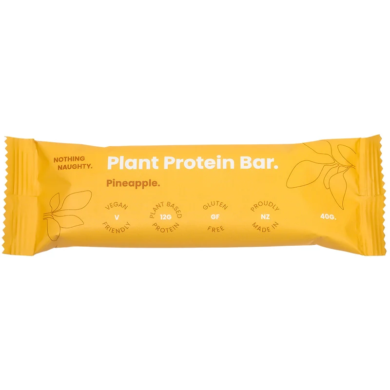 Nothing Naughty Plant Protein Bar 40 g - Pineapple