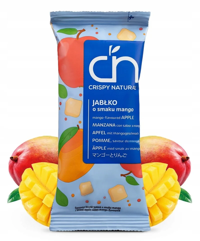 Crispy Natural getrockneter Apfel mit Mangosaft 12 g gewürfelt