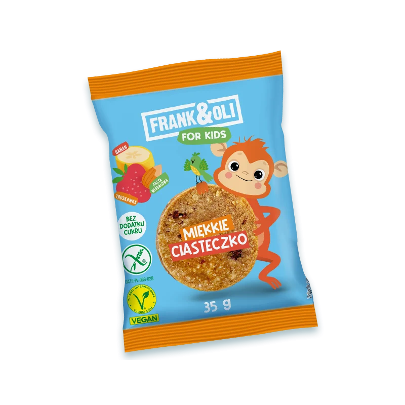 Frank&Oli For Kids Mandelpaste Keks+Banane+Erdbeere 35g