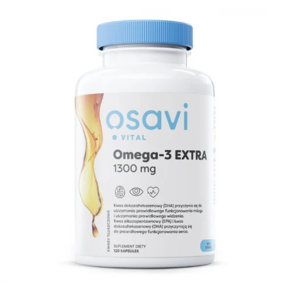 Osavi Omega-3 EXTRA Vital 1300 mg 120 Weichkapseln Zitronengeschmack