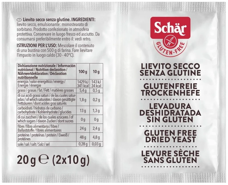 Lievito-Trockenhefe OHNE GARANTIEN. 20 g