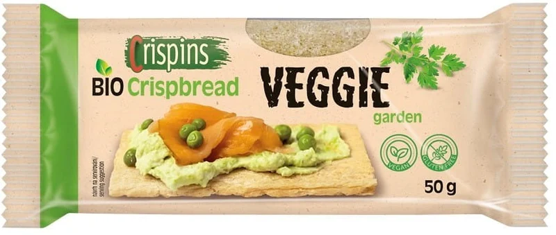 Knusperbrot mit Gemüse Non-GMO. BIO 50 g