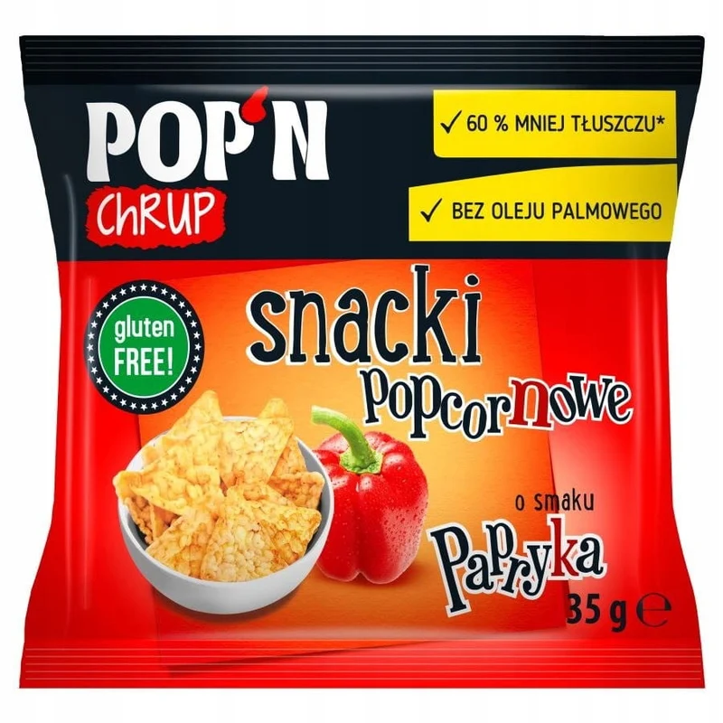 Sante POP'N Chrup Popcorn Snacks mit Paprika 35g