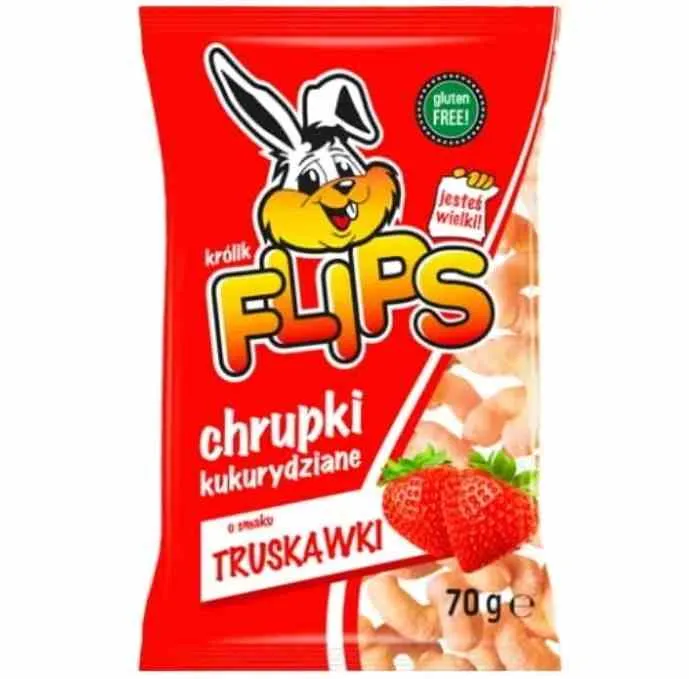 Sante Flips Mais-Chips mit Erdbeergeschmack 70g