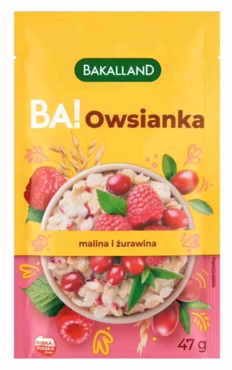 Bakalland Ba! Haferflocken mit Himbeere und Cranberry 47 g