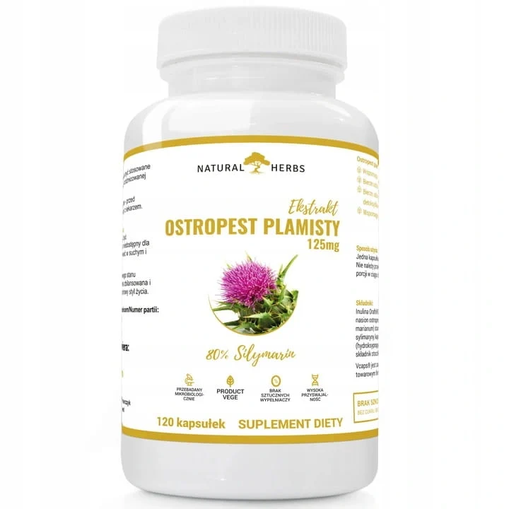 Altopharma natürlichen Kräutern Mariendistel-Extrakt 125mg Silymarin Vege 120 Kapseln