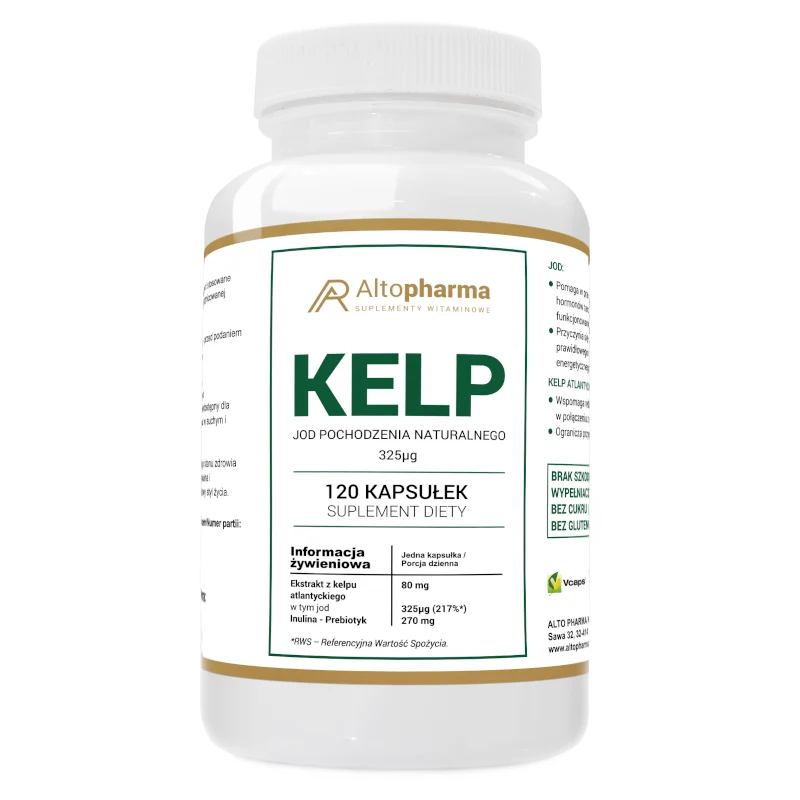 Altopharma Kelp-Extrakt Jod 325 µg + Prebiotic Vege 120 Kapseln