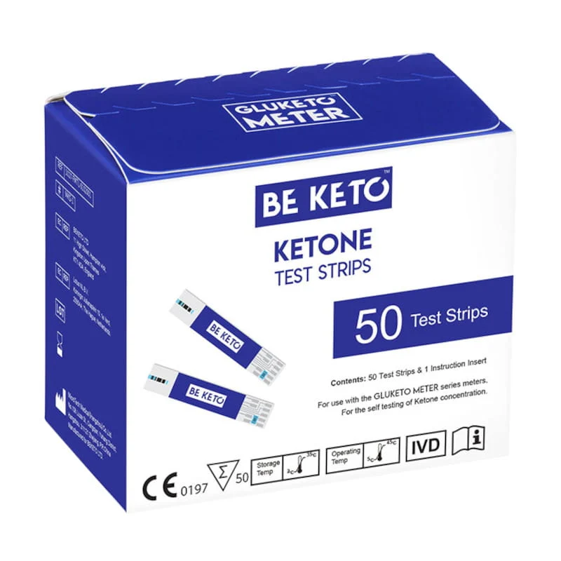 BeKeto GluKeto Meter Ketonteststreifen 50 Einheiten