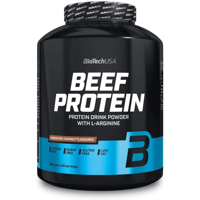 BioTech USA Rindfleischprotein 1816g mit Schokoladen- und Kokosnussgeschmack