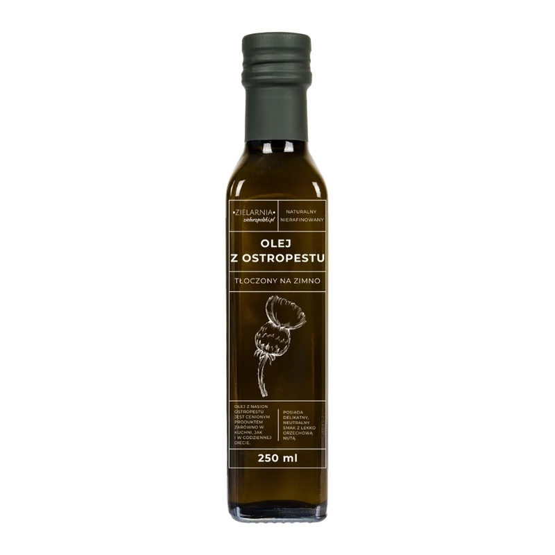 Öl aus Distelsamen kaltgepresst 250ml ZIELARZPOLSKI.PL