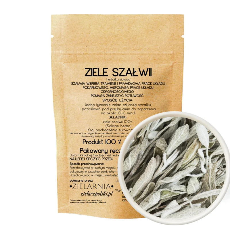 Ganzes Salbeikraut 50g ZIELARZPOLSKI.PL