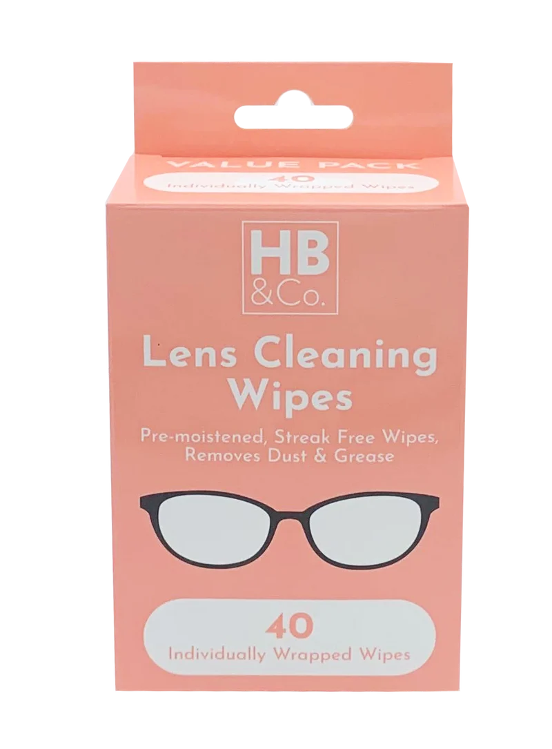 HB&Co. Lens Cleansing Wipes 40pk