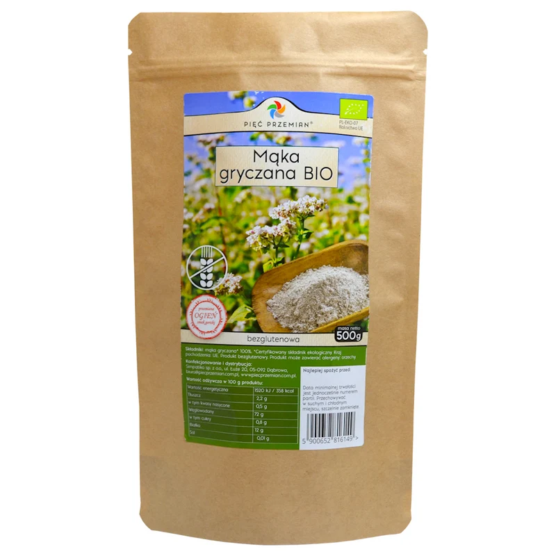 FIVE CHANGES Buchweizen-Vollkornmehl BIO glutenfrei 500g