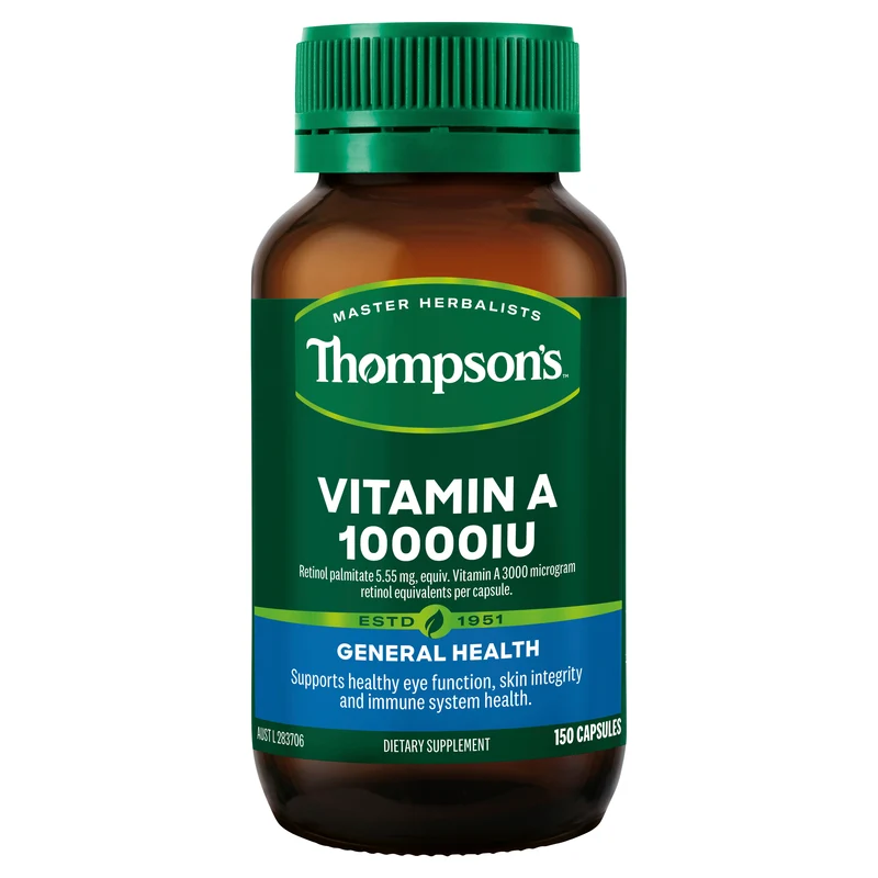 Thompson's Vitamin A 10000IU 150 Capsules